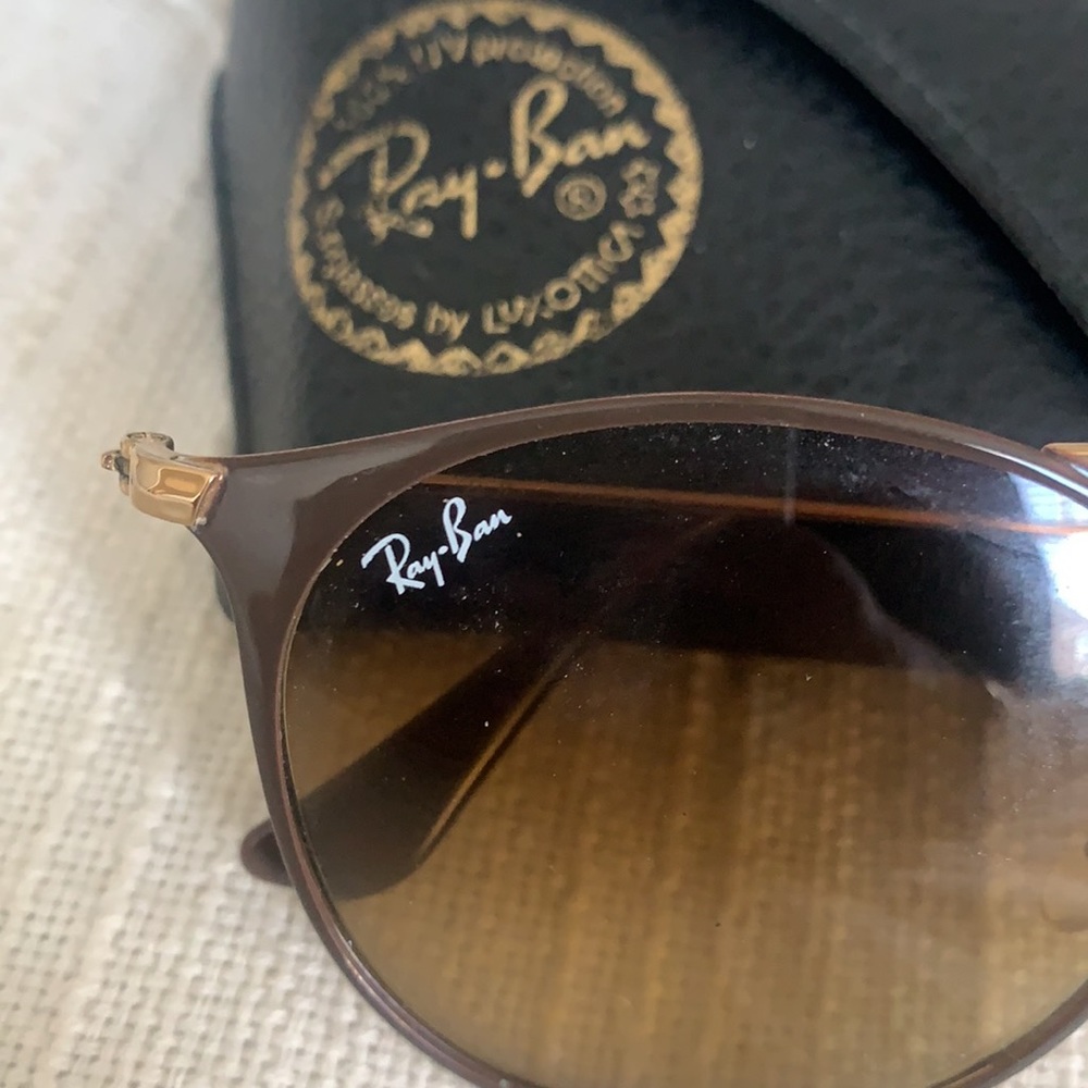 Authentic Ray-Ban Double Bridge Circle Sunglasses - image 3